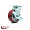 Service Caster 5 Inch Poly on Aluminum Swivel Caster with Roller Bearing and Brake SCC SCC-30CS520-PAR-TLB - alternate 4